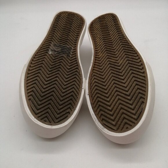 Maurices Womens Sneakers Sadie Beige Canvas Lace Up Walking Shoe Platform 8.5 - Picture 5 of 12